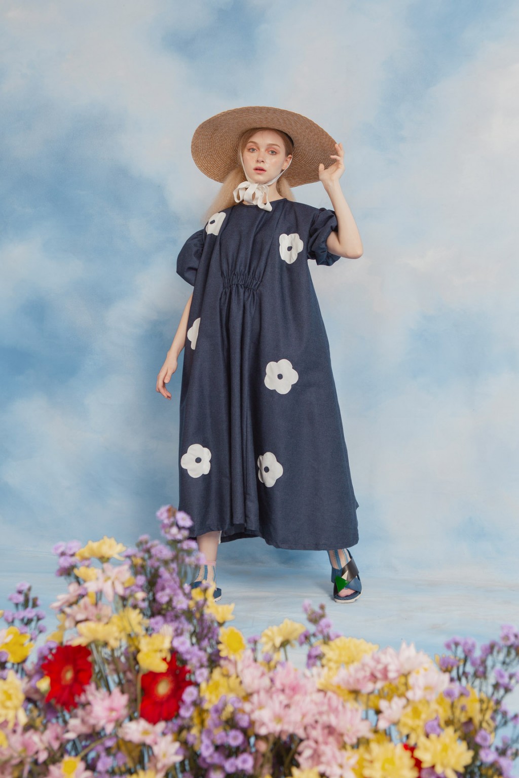 MABEL DRESS DARK BLUE